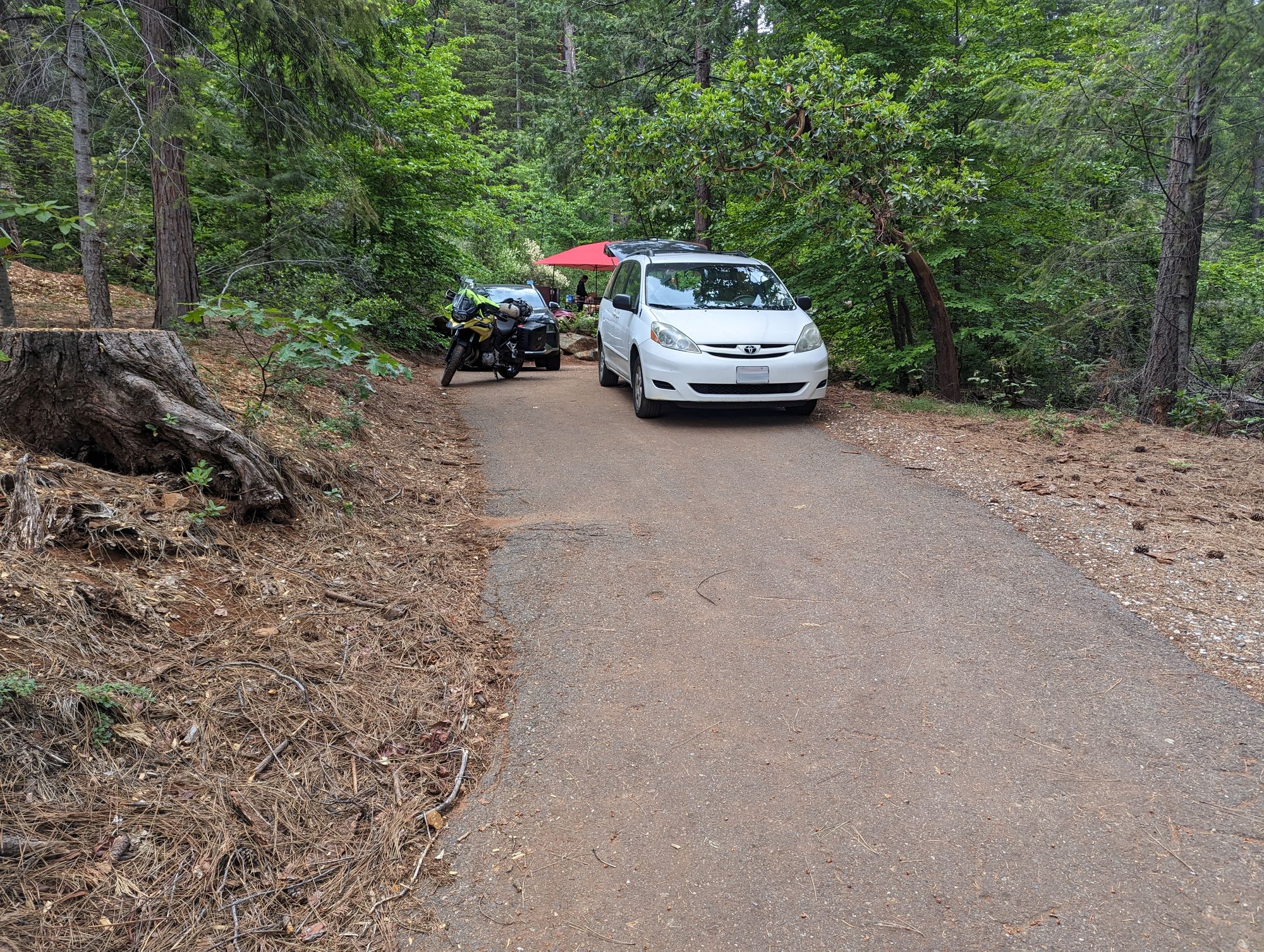 Motorcycle Camping at Tahoe National Forest