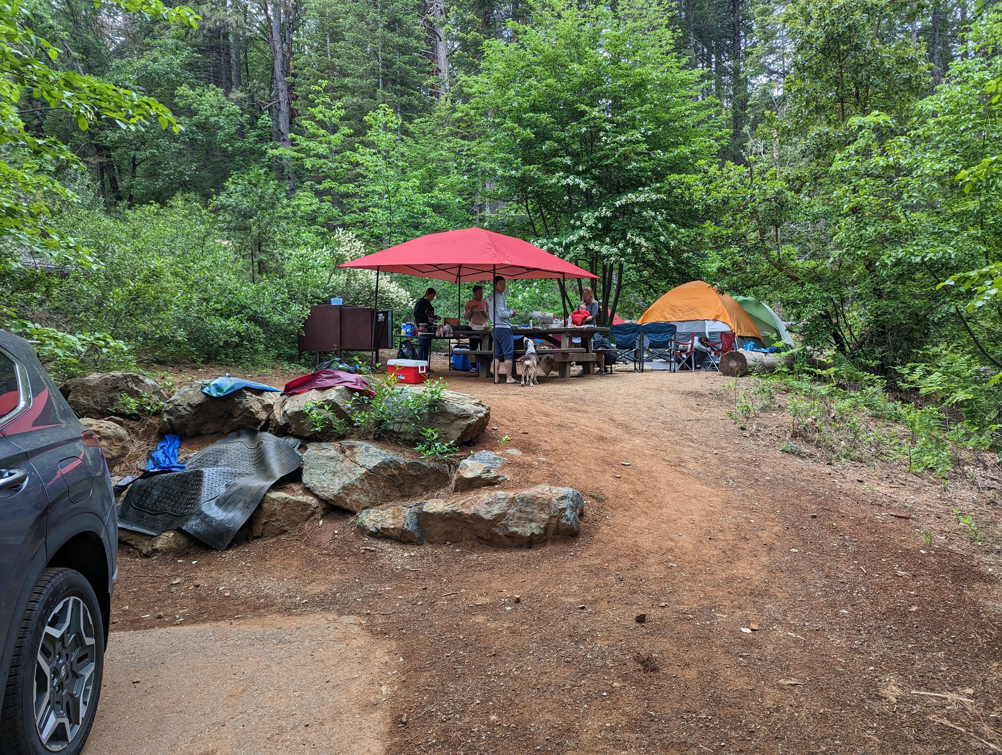 Motorcycle Camping at Tahoe National Forest